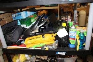 lot 205 image: Bicycle Helmet, Office and Cleaning Supplies, Leap pads, Graphics Tablet