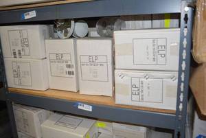 lot 48 image: Light Fixtures Outdoor Wall Sconce Item 104230-WH (Total 12)