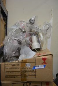 lot 51 image: Light Fixtures Chandeliers, Hanging Lights and Security Light