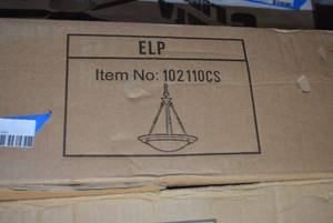 lot 54 image: Light Fixture 20 3 Light Chandelier w Alabaster Glass