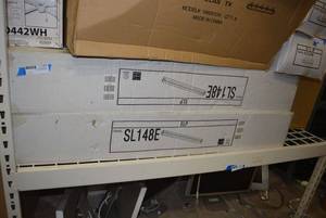lot 59 image: 6 Shop Lights 4Ft. Compact Strip Lights  Item SL148E (6 Boxes Total)