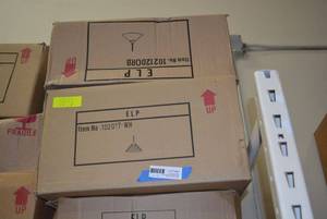 lot 62 image: 2 Ceiling Lights Items 102017-WH and 102120ORB