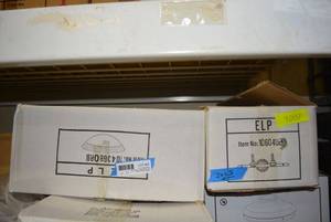 lot 64 image: 2 Light Fixtures Vanity #10604ORB and Ceiling Dome Light #104368ORB