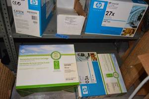 lot 93 image: Toner Cartridges HP C4127x, HP Q1338A, Canon, HP 03A