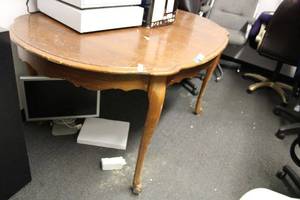 lot 436 image: Kitchen Table Oval Shaped