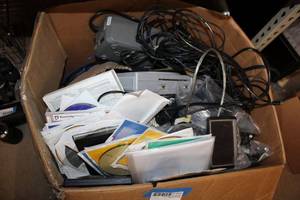 lot 409 image: Misc. Box of Electronics