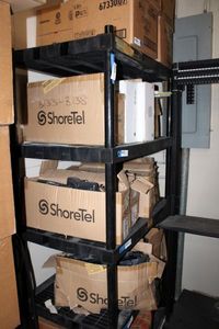 lot 458 image: Plastic Storage Shelf (PICKUP WED. BETWEEN 3PM AND 6PM)