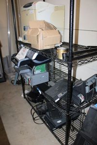 lot 465 image: Black Metro Shelving Unit as shown CONTENTS NOT INCLUDED (PICKUP WED BETWEEN 3P-6P)