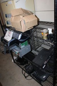 lot 466 image: CONTENTS HP Printer, APC Power Box and More as shown