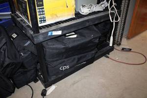 lot 475 image: Sunbeam Microwave, Bags of cps Instruction Remotes, Power Cord