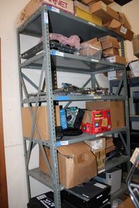 lot 481 image: Industrial Shelving Unit CONTENTS NOT INCLUDED (PICKUP WED BETWEEN 3P-6P)
