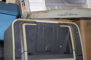 lot 493 image: Printer, Trophy, Scanjet 5200Cxi, and More