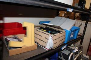 lot 501 image: Multiple Outlet Box, Laptop Batteries, IBM Drive