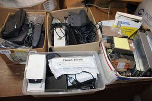 lot 261 image: Box of Dell Printer Adapters, Misc. Parts