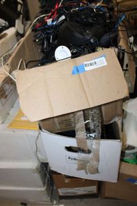 lot 275 image: Misc. Cables and Parts Plus American Standard Toilet Tank