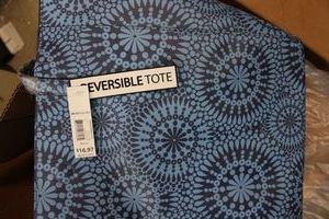 lot 359 image: Box of Reversible Tote Bags with Magnetic Closures
