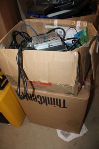 lot 372 image: Box of Keyboards and Misc. Wire
