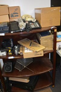lot 557 image: Wooden Office Shelf CONTENTS NOT INCLUDED