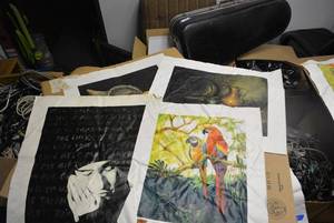 lot 538 image: Canvas Prints by Clancey Cherry, Ryan Caruthers, Jessica Henry Davis, and Jean Bartlett