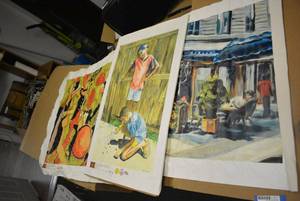 lot 617 image: Canvas Prints by Beatrice Lebreton, Ryan Caruthers, Michael Chausovsky