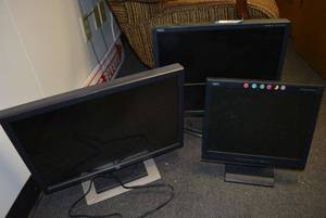 lot 544 image: NEC and ELO Monitors, 3 Total