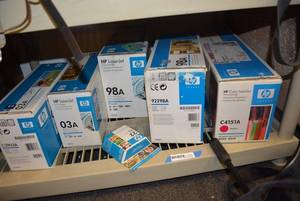 lot 605 image: HP Toner Cartridges as shown