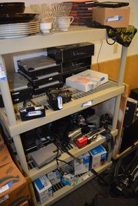 lot 599 image: Plastic Shelving Unit CONTENTS NOT INCLUDED (PICKUP WED BETWEEN 3P-6P)