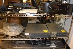 lot 598 image: Bottom 3 Shelves Marantz Receiver, Multiports, Cable