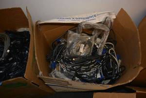 lot 566 image: Large Amount of ComputerSerialDVIVGA Cables