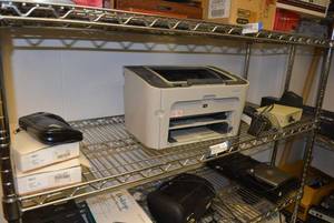 lot 552 image: HP LaserJet 1505, Identix DFR 2100 Finger Scanner