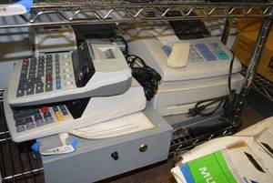 lot 554 image: Adding Machines and Cash Register