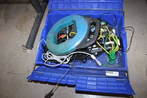 lot 647 image: Steel Fish Tape Reel, and Misc. Cables