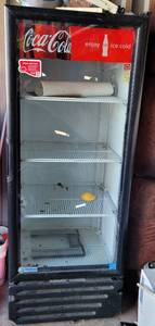 lot 1 image: COCA-COLA BEVERAGE REFRIGERATOR  COOLER AS SHOWN.