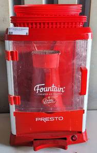 lot 8 image: PRESTO FOUNTAIN THEATRE AIR POPPER MODEL 0531402 AS SHOWN. APPROX. 12 W x17.5 H x 12 D.
