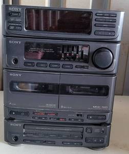 lot 21 image: SONY MINI HI-FI COMPONENT SYSTEM AS SHOWN. NO SPEAKERS.