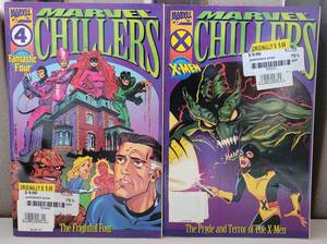 lot 25 image: MARVEL CHILLERS BOOKS AS SHOWN.