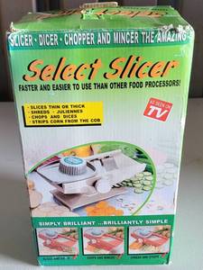 lot 27 image: SELECT SLICER AS SEEN ON TV IN BOX AS SHOWN.