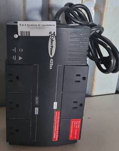 lot 54 image: CYBER POWER MODEL CPS425SL AS SHOWN.