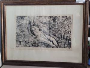 lot 59 image: FRANK STACK LIMITED EDITION SIGNED SUMMER DRAWING AS SHOWN. APPROX. 26.75 W x 20.25 H.