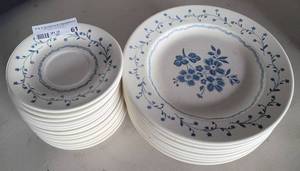 lot 61 image: ROYAL CHINA CO. AMERICANAN COUNTRY CHARM DISHES AS SHOWN.