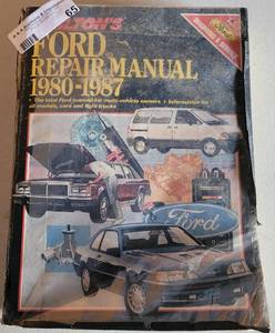 lot 65 image: CHILTON FORD REPAIR MANUAL 1980-1987 AS SHOWN.
