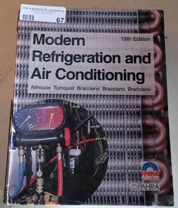 lot 67 image: MODERN REFRIGERATION AND AIR CONDITIONING 19TH EDITION BOOK AS SHOWN.