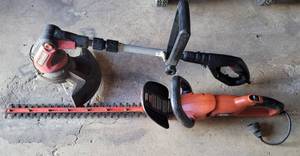 lot 126 image: (1) CRAFTSMAN 12 IN WEEDWACKER MODEL 172.745449 AND (1) BLACK & DECKER HEDGE TRIMMER MODEL HH2450 AS SHOWN.