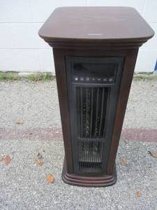 lot 37 image: Life Corp, 1500 Watt Electric Infrared Tower Heater, Model LS-4CH-S1QT-D- Works