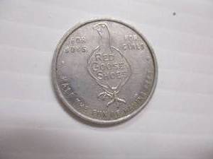 lot 30 image: Red Goose Shoes - 9th President, William Henny Harrison Medal Token