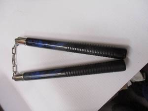 lot 73 image: Blue Dragon Nunchucks