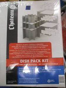 lot 85 image: 3-Chateau Dish Pack Kits Designed For Dish Barrel Boxes 18 X 18 X 28