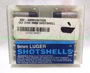 lot 129 image: 9mm Luger shotshells 10 rounds
