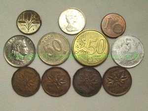 lot 132 image: Assorted foreign coins as shown