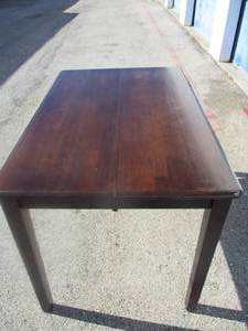 lot 124 image: High Top Dining Table By Coaster Co. With Disconnected Leaf.